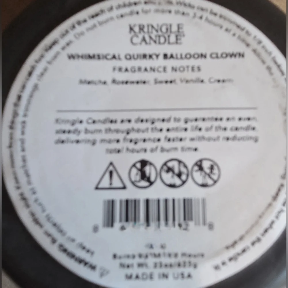 🔺️🆕️🔺️Kringle Candle-Quirky Clown Candle